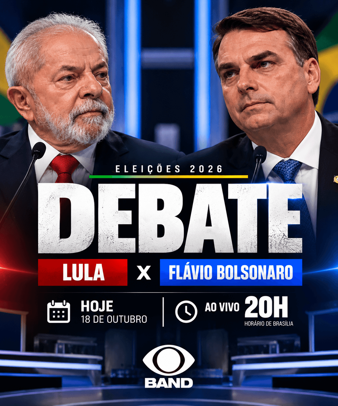 Lula e Flávio Bolsonaro entram na reta final antes de debate decisivo